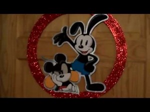 Mickey Mouse & Oswald the Lucky Rabbit wreath