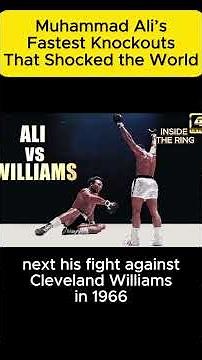 Muhammad Ali’s Fastest Knockouts That Shocked the World