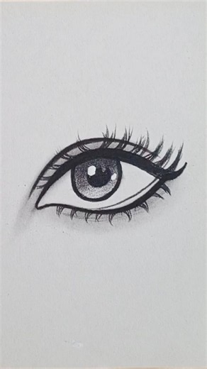 How to draw eye Step by Step for beginners #drawing #art #viral #video #sketch #easydrawing #shorts