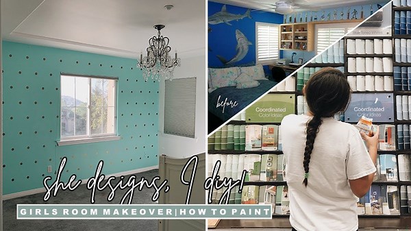 DIY Girls Bedroom Makeover | Phase 1: How to Paint A Room