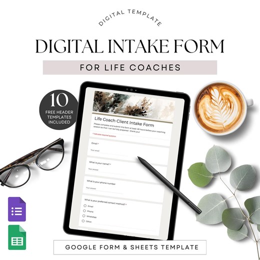 Life Coach Digital Intake Form Google Form Coaching Client Onboarding Coachee Client Questions New Customer Intake Admin Welcome Packet - Etsy Australia