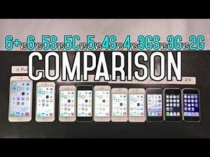 iPhone 6 Plus vs 6 vs 5S vs 5C vs 5 vs 4S vs 4 vs 3Gs vs 3G vs 2G Speed Comparison Test