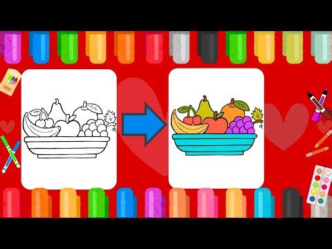 How to Draw a Fruit Bowl for Kids | Easy Step-by-Step Art Tutorial