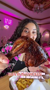 Is @bunbunchickentt Barbie’s’ favorite chicken ? Is it Nuyokers long lost cousin hmm 🤔 Stay tuned for part 2 - pink chicken alert 🚨 #pinkchicken #trini_tiktoks #bunbunchickentrinidad