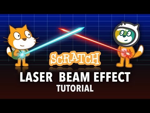 How to Make a Futuristic Energy Beam Effect in Scratch | Laser Blast Animation Tutorial ⚡