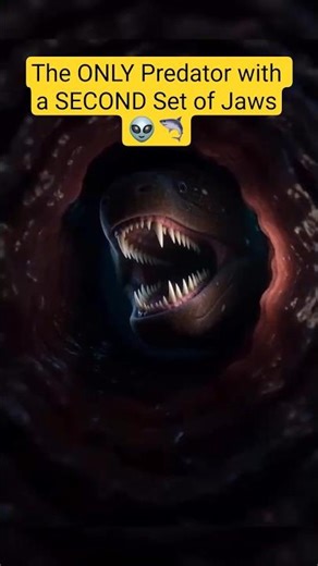The ONLY Predator with a SECOND Set of Jaws👽🦈#oceanfacts #marinebiology #alien #sciencefacts #shorts