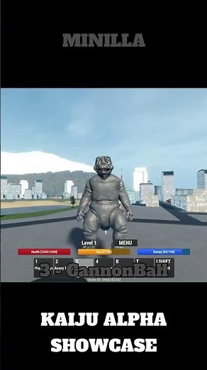 Minilla Showcase #kaijualpha #godzilla #roblox