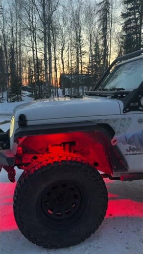 Rock Light Install on Sled Dog Jeep (Quick Setup) #Shorts