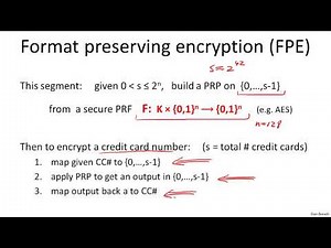8 5 Format preserving encryption 13 min