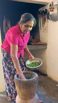 🌿 Amma’s Stir-Fried Cassava Leaves – Simple, Traditional & Delicious🥥❤️ #villagelife #amma #asmr
