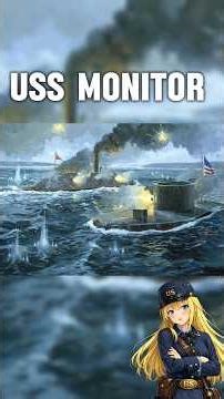 USS Monitor, an early armored warship during the Civil War. #history #history #warship #battleship