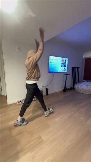 Man Knocks Wall-Mounted TV to the Floor While Doing a Cartwheel