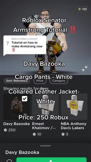 Roblox Senator Armstrong Tutorial with Davy Bazooka