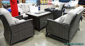Agio Conway Woven Seating Set w/ Fire Table at Costco!
