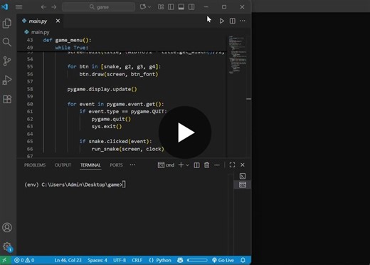 Rebuilding Snake Game with Python and Pygame | Anamika Thakur posted on the topic | LinkedIn