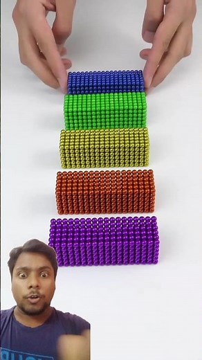 🧲 Tiny Magnetic Balls ASMR 😍 | Most Satisfying Magnet Build Ever #asmr#shrots