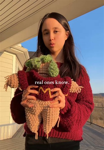 Crochet Mandrake Inspired by Harry Potter