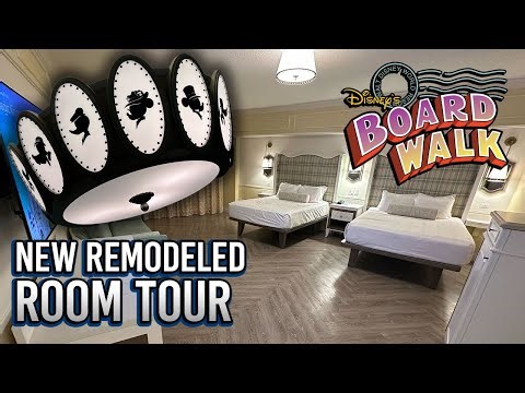NEW Remodeled Hotel Room Tour - Disney’s BoardWalk Inn, Walt Disney World Resort