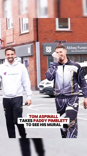 2.1K reactions · 103 shares | “Why am I in fancy dress?”  Tom Aspinall takes Paddy Pimblett to see his mural.  : @TheUFCBaddy on YouTube. | FIGHT - The Home For Combat Sports | Facebook