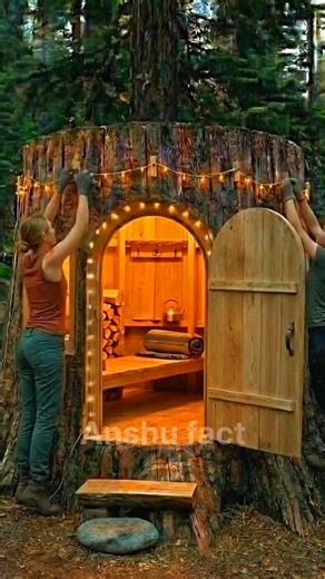 I Built a Hidden Bunker Under Tree Roots 🌳