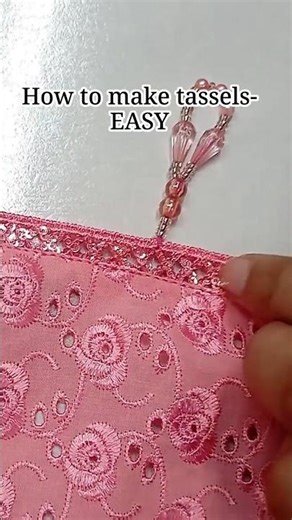 how to make tassels-easy | Sewing tutorial | Sewing hacks #homemade #sewing #diy