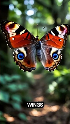 The Butterfly That Scares Predators with Fake Eyes 🦋 #animalfacts #butterfly