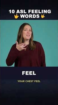 🤟 10 ASL Feeling Signs 💬