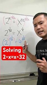 Solving 2^x=x^32 (just the integer solution)
