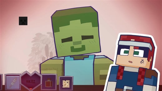 【手描きマイクラダンジョンズ】 みむかｩわナイストライ / 子どもゾンビ 【Minecraft Dungeons】