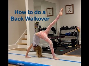 How to do a Back Walkover