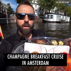Champagne Breakfast Cruise In Amsterdam 🥂🇳🇱 | Simon Wilson