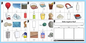 Solid, Liquid and Gases KS2 Sorting Activity