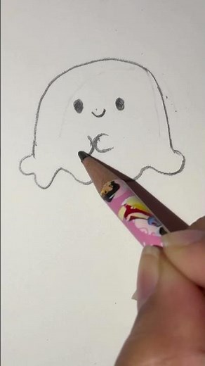 How to Draw a Cute Ghost! 👻 Easy Step-by-Step Sketch