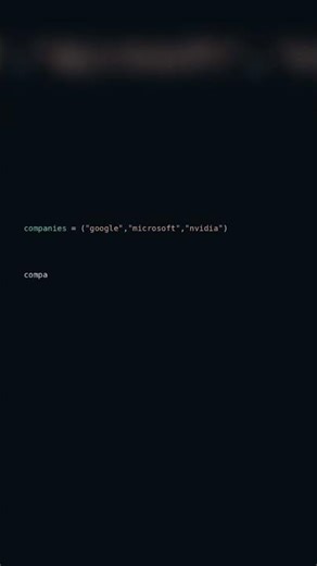 tuples in python. #python