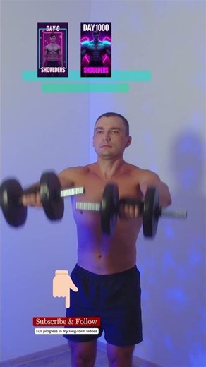 💪 5 Best Dumbbell Shoulder Exercises at Home#shoulder #shoulderworkout #shoulderday
