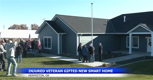 Injured veteran receives mortgage-free smart home in Hermiston