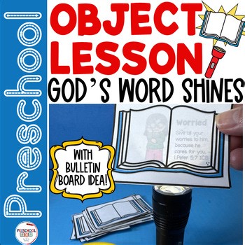 Preschool Bible Object Lessons - GOD'S WORD SHINES- Psalm 119:105
