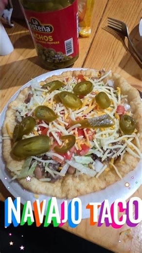 Navajo taco for dinner #food #foodie #native #newmexico