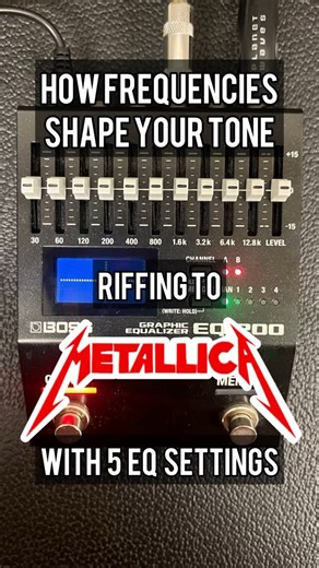 Almost Analog | Playing Creeping Death with different EQ settings 💀 One interesting experiment is to play a repeated riff with different frequencies... | Instagram