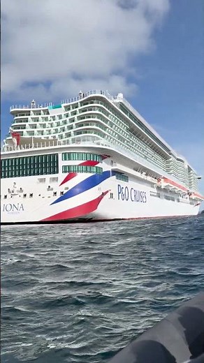 MS Iona docked in Stavanger - view from a RIB #norway #travel #fjords