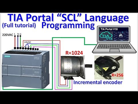 TIA Portal V18 SCL Language connect with encoders (Full tutorial)