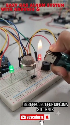17 | Easy Gas Alarm System with Arduino #gassensor #arduino #iot #hightech #techtrends #diycircuit