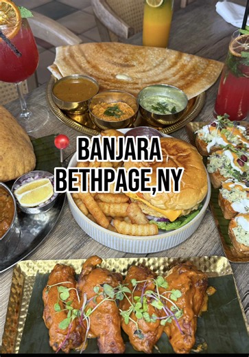 Banjara’s BRUNCH MENU is a must-try 😍🍳✨ Available Friday–Sunday from 12–3 PM, and trust me, this is not your average brunch! Banjara NEVER disappoints 🤌🏽 From the aesthetics to the presentation to the FLAVOR, everything is always so beautifully done and absolutely delicious. Their brunch menu puts such a fun South Asian twist on brunch classics, and every single thing we tried was a hit! 💕 Here’s what we tried: 🥭 Mango Mojito 🍓 Strawberry Mojito 🥤 Konkani Kokum 🍗 Butter Chicken Wings 🍔