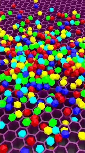 Satisfying Hexagonal Ball Animation 💎 Don’t Blink! #shorts