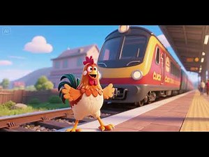 🐔🚂 The Chicken on the Train Goes Cluck Cluck Cluck – Nursery Rhymes & Kids Songs 🎶🐣