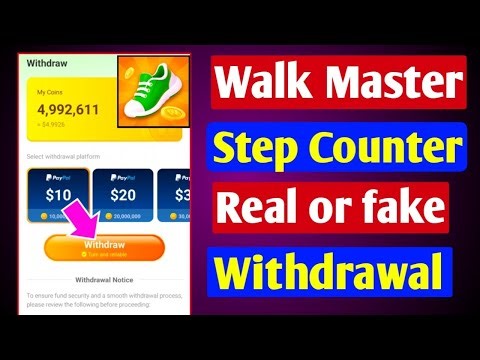 Walk Master Step Counter real or fake | Withdrawal