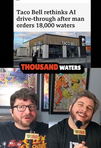 Taco Bell Rethinks Its AI Drive Through After Man Orders 18,000 Waters #tacobell #fastfood #ai #tacos