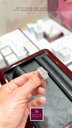 Not just a ring. A decision. 💍 For the woman who doesn’t wait to be chosen. Platinum three row dress ring set with 3.05cts of baguette and round brilliant cut diamonds. #diamondring #davidkeefenz #finejewellery | David Keefe Fine Jewellery