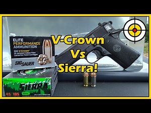 .45ACP Sig V-Crown Vs Sierra! Ballistic Gel Test With a Colt Compact 1911!