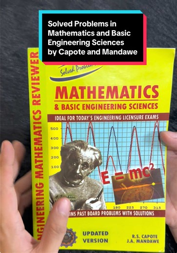 Solved Problems in Mathematics and Basic Engineering Sciences by Capote and Mandawe #fyp #enginerdmath #engineering #mathematics #book